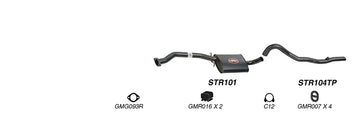 Redback 2.5" Catback Exhaust for Holden Commodore VL (01/1986 - 1988), Calais (01/1986 - 1988) with Rear Muffler Delete - Brixton 4x4 - Buy Online Now!